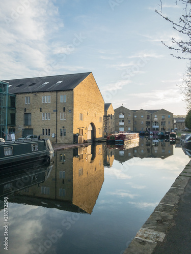 sowerby bridge canal side west yorkshire photo