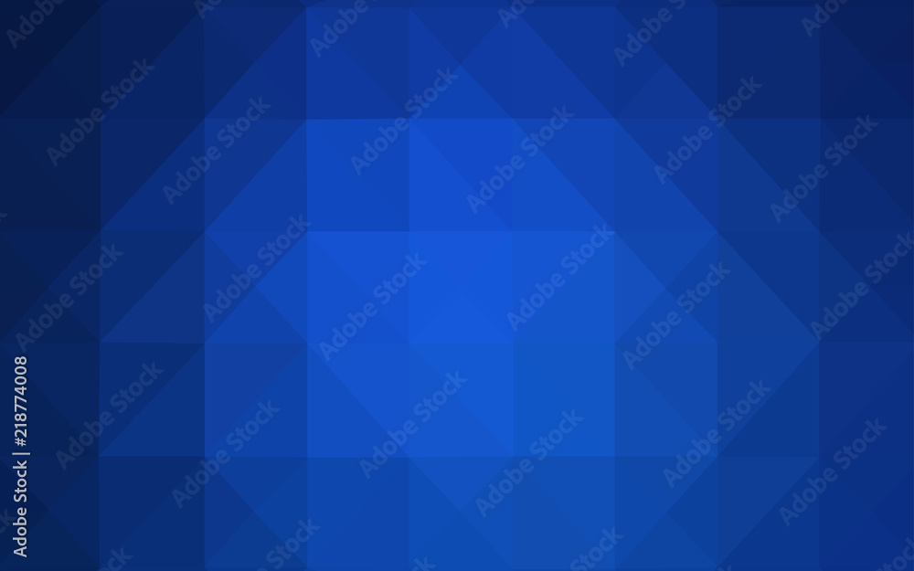 Obraz premium Dark BLUE vector low poly cover.