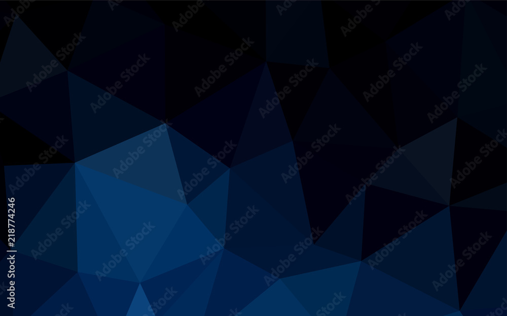 Dark BLUE vector abstract polygonal background. Dark BLUE vector abstract polygonal background.