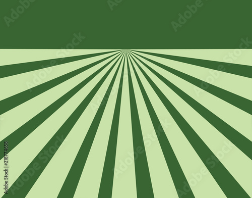 Green converging lines