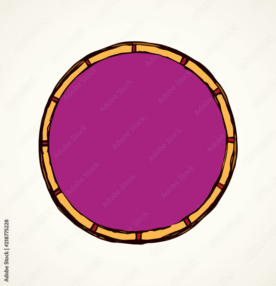 Obraz premium Round frame. Vector drawing