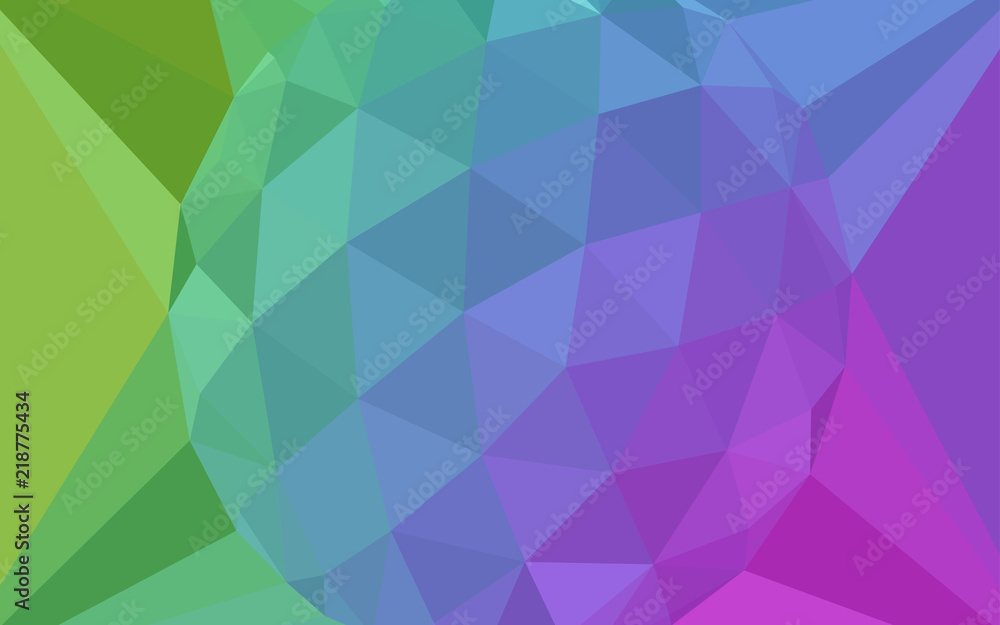 Obraz premium Light Multicolor vector abstract polygonal background with a gem in a centre.