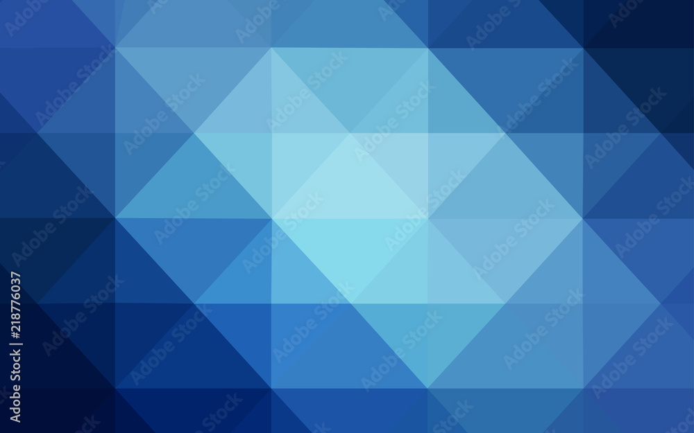 Obraz premium Light BLUE vector shining triangular backdrop.