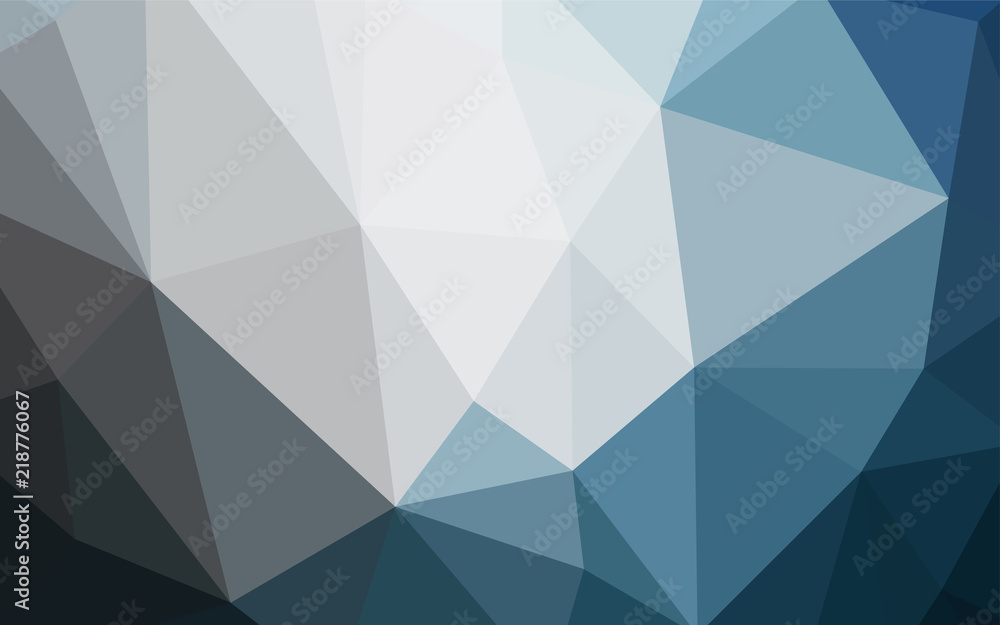 Obraz premium Light BLUE vector triangle mosaic texture.