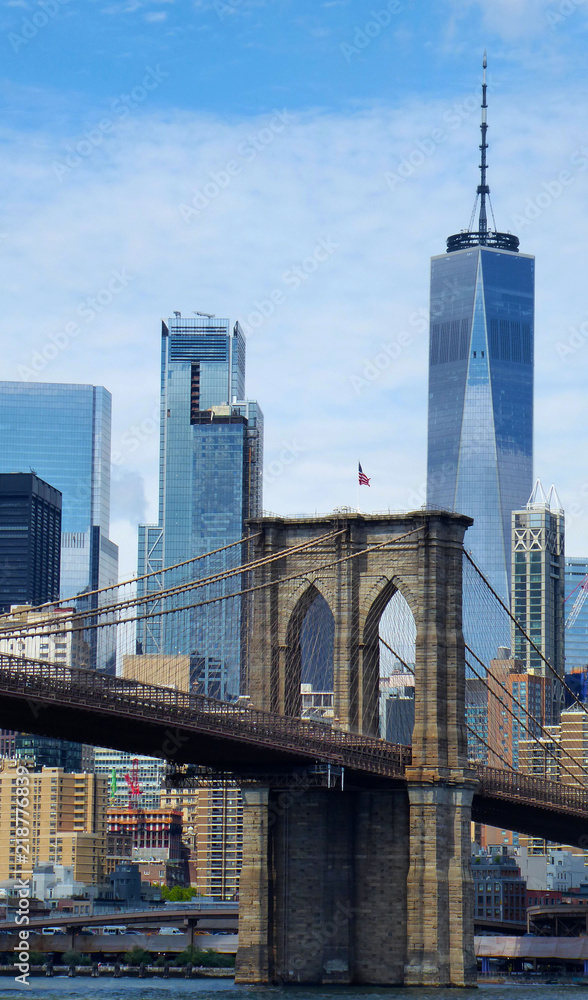 Brookly Bridge + Skyline NYC