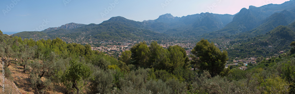 View of Soller from Mirador Pujol de'n Banya on Mallorca