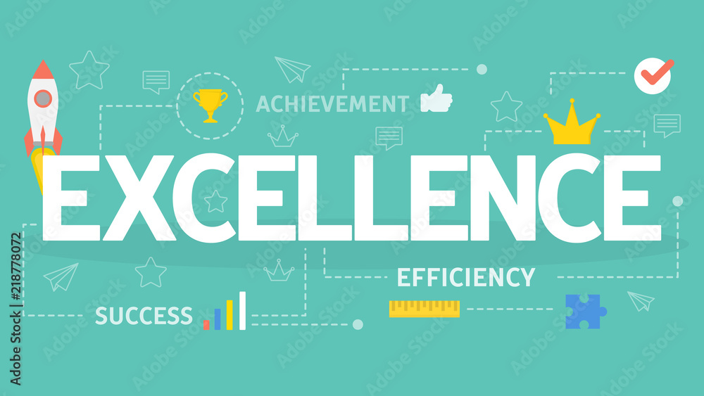 Excellence concept. Idea of business and professional growth. Excellence concept. Idea of business and professional growth.