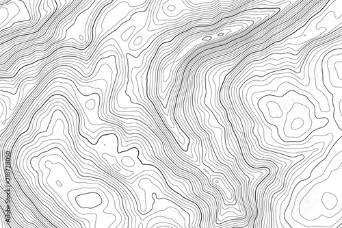 Vector contour topographic map background. Topography and geography map grid abstract backdrop. Business concept. Vector illustration