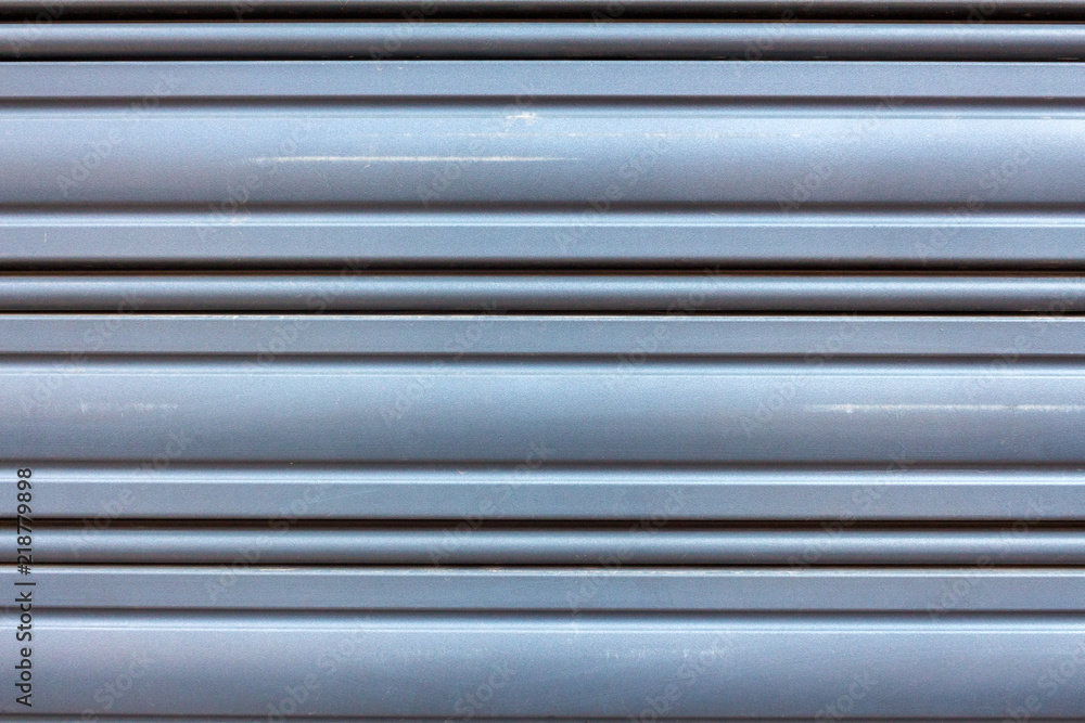 Fototapeta premium Garage grey metallic blinds texture