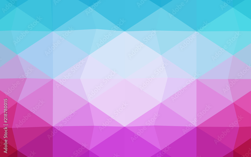 Obraz premium Dark Pink, Red vector shining triangular cover.