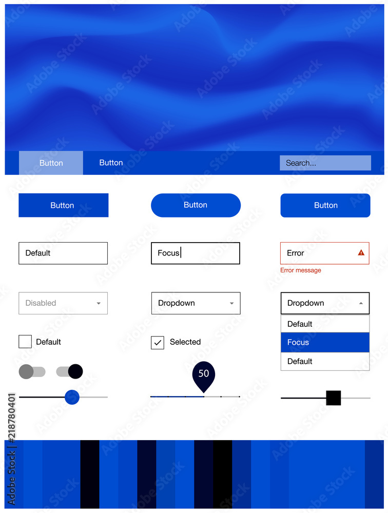 Dark BLUE vector style guide with bent lines. Dark BLUE vector style guide with bent lines.