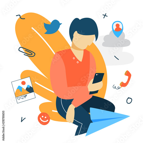 Social media concept