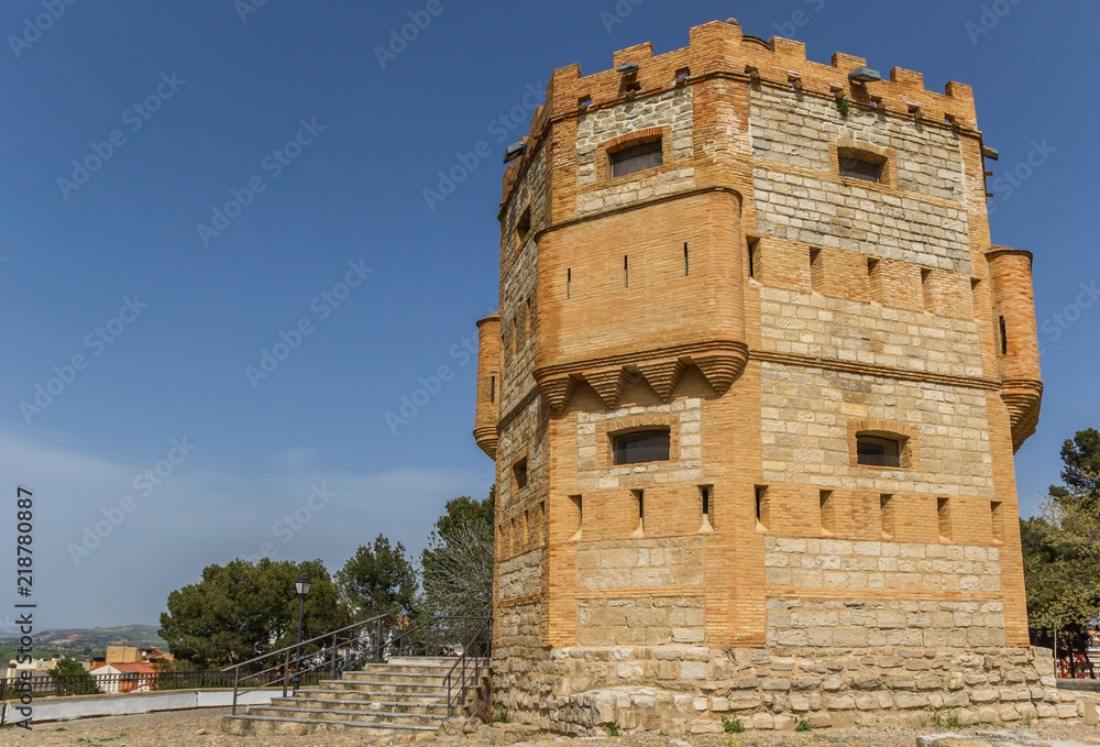 Old defence tower in the historc city of Tudela, Spain