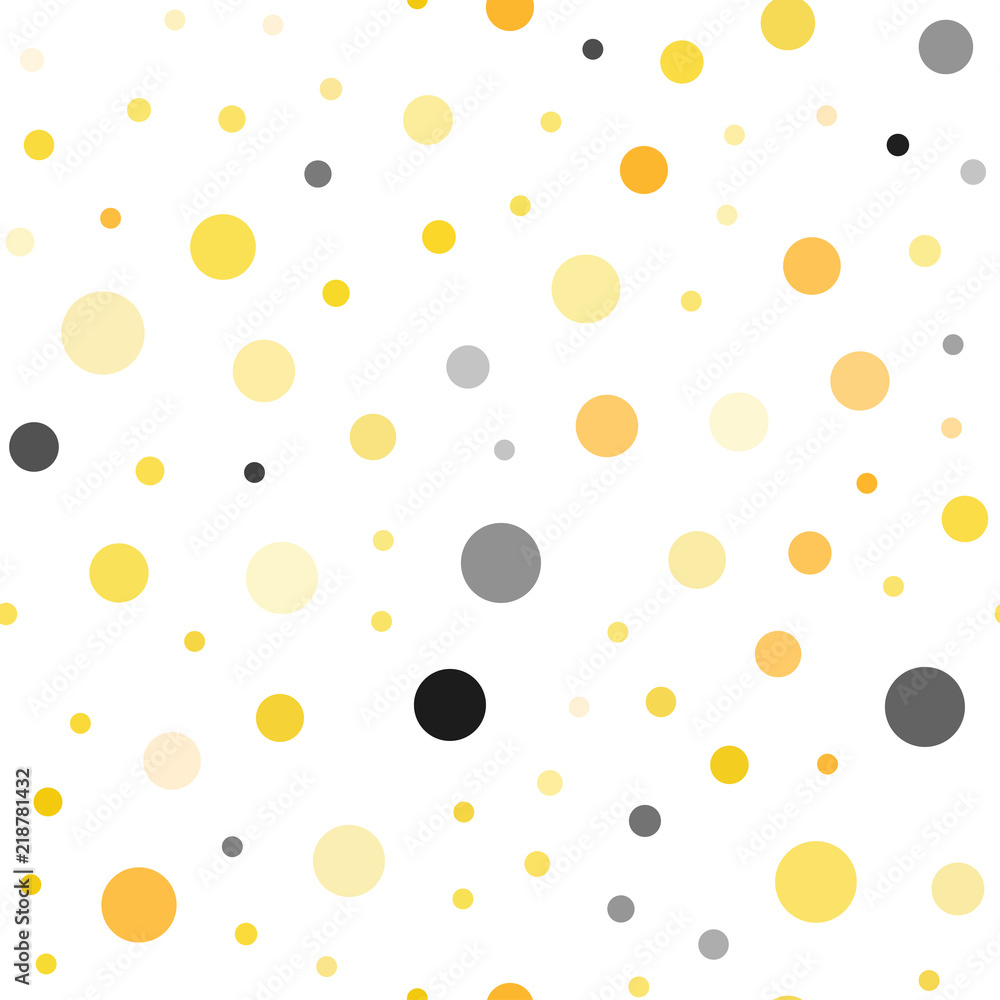 Light Orange vector seamless template with circles. Light Orange vector seamless template with circles.