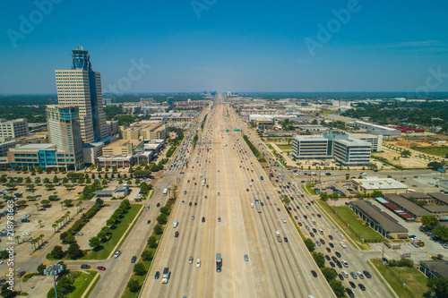 Aerial image of the I10 Katy Tollway Houston Texas