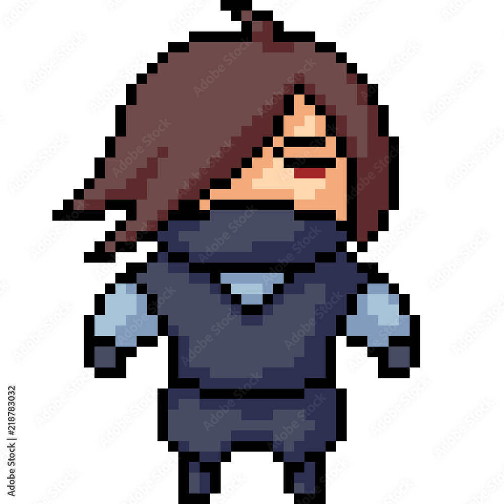 vector pixel art ninja vector pixel art ninja
