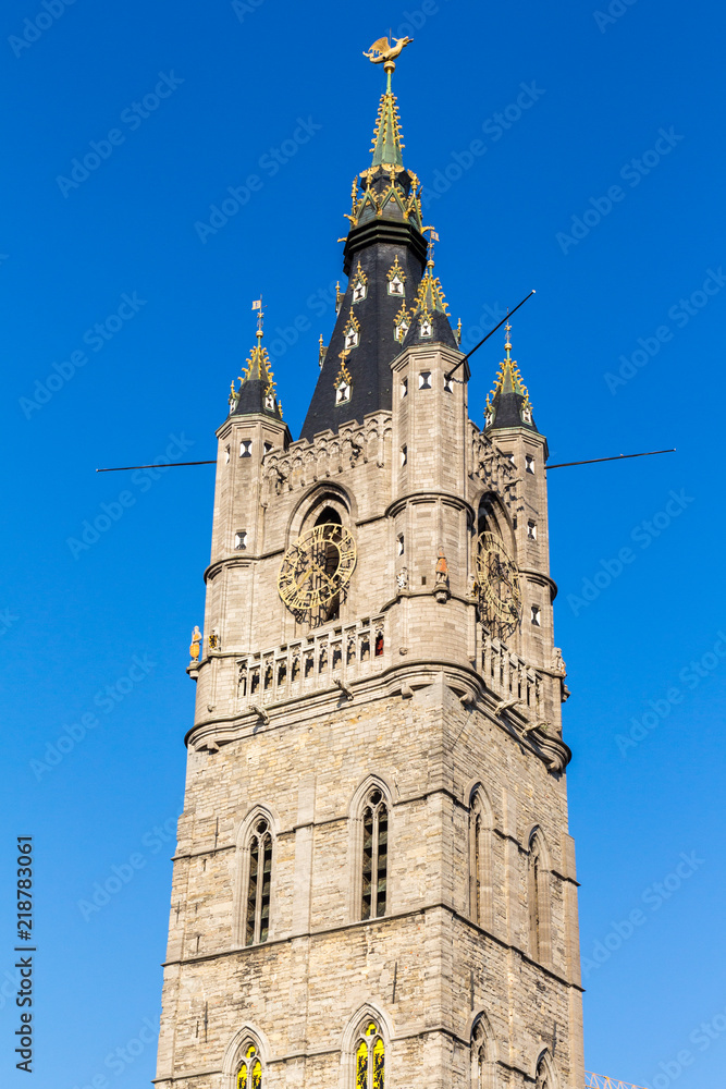 Obraz premium Belfry of Ghent medieval tower