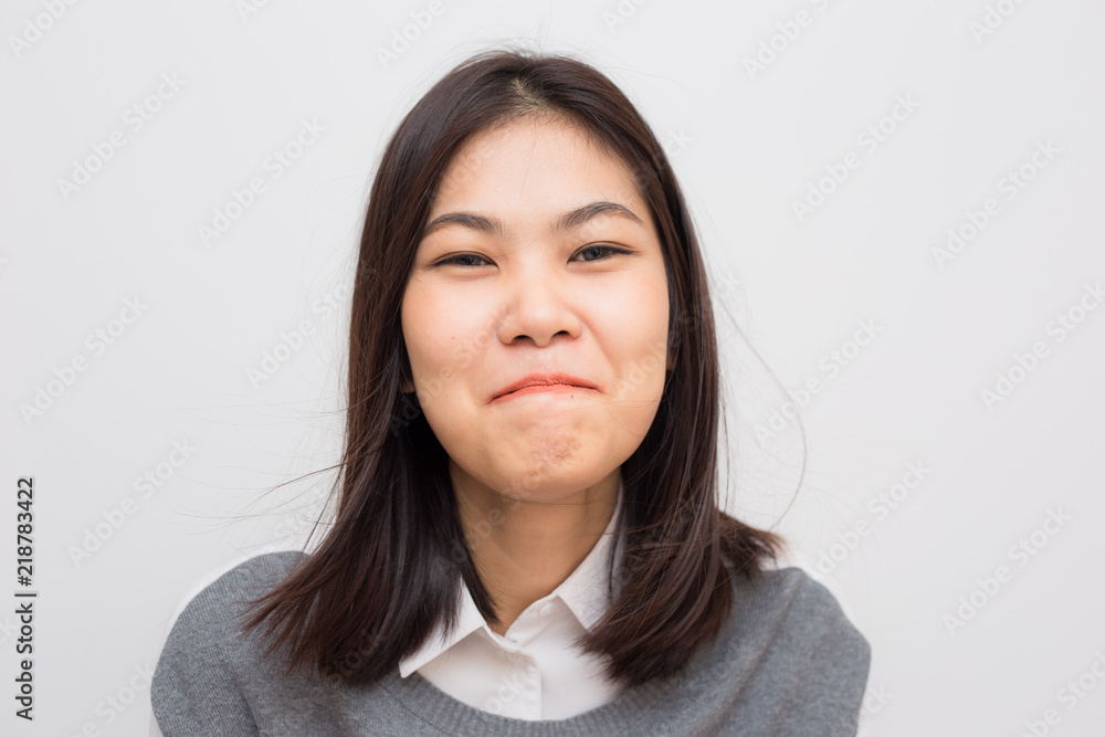 Smiling fashion asian beautiful women feel happy Smiling fashion asian beautiful women feel happy