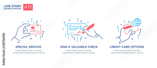 Set of illustrations concept with business concept. Workflow, growth, graphics. Business development, milestones, start-up. linear illustration Icons infographics. Landing page site print poster. Line