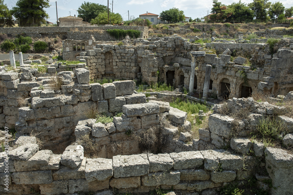 Brunnenhaus im antiken Korinth, Griechenland