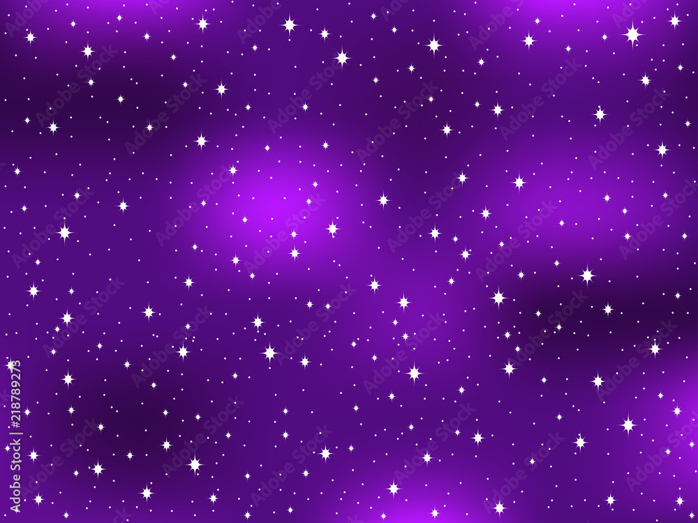 Fototapeta premium Star sky. Space star background. Nebula, the Milky Way. Vector illustration