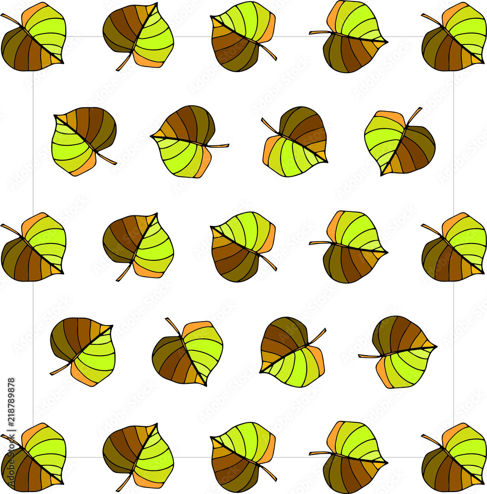 pattern autumn leaves birch pattern autumn leaves birch