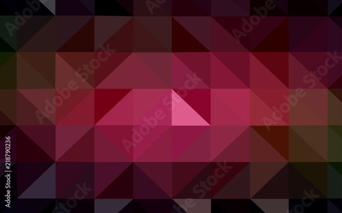Dark Red, Yellow vector abstract mosaic backdrop.