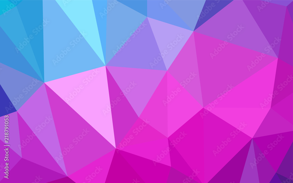 Light Pink, Blue vector abstract polygonal background. Light Pink, Blue vector abstract polygonal background.