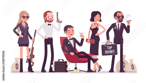 Secret service team