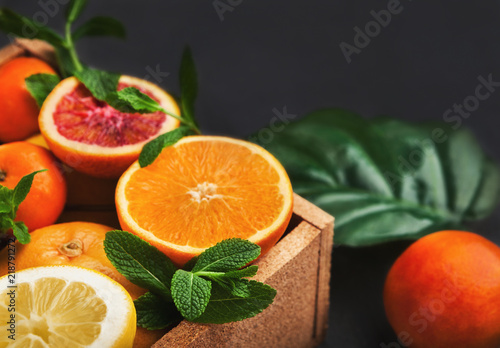 Fototapeta Naklejka Na Ścianę i Meble -  Fresh ripe sweet assorted exotic fruits