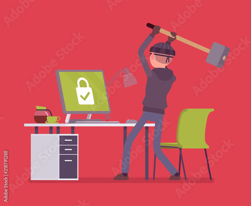 Computer hacking attempt