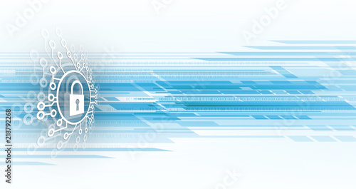 Cybersecurity and information or network protection. Future technology web services for business and internet project