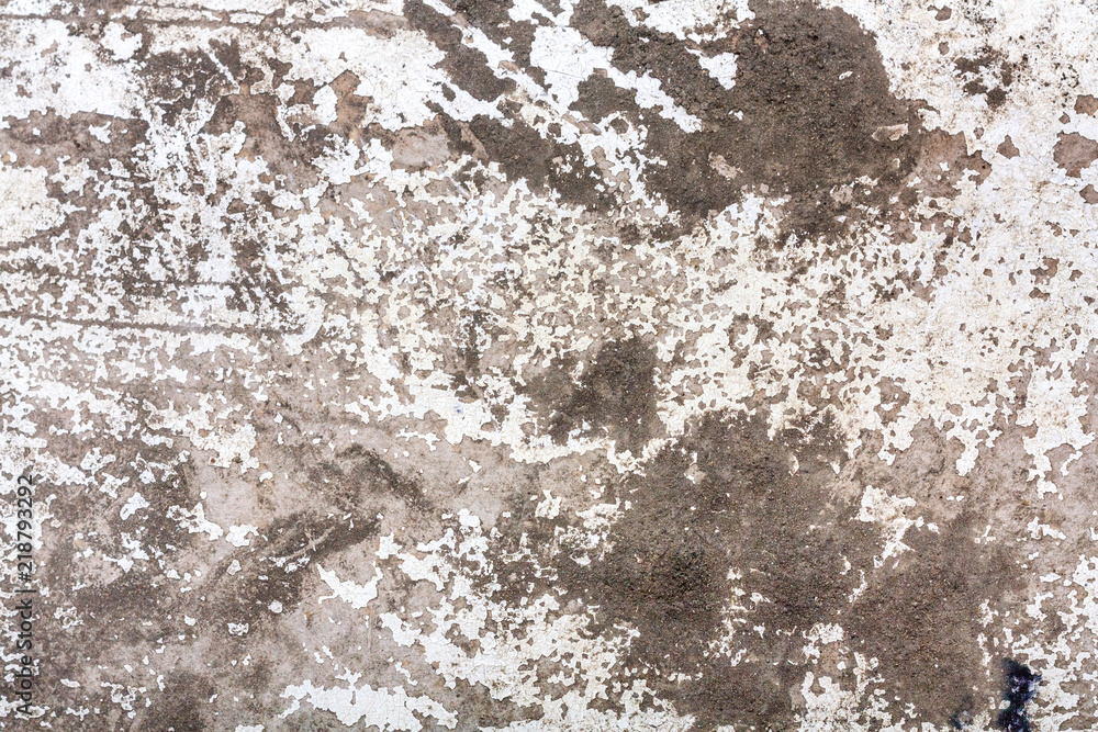Obraz premium Old scratched dilapidated cement wall.