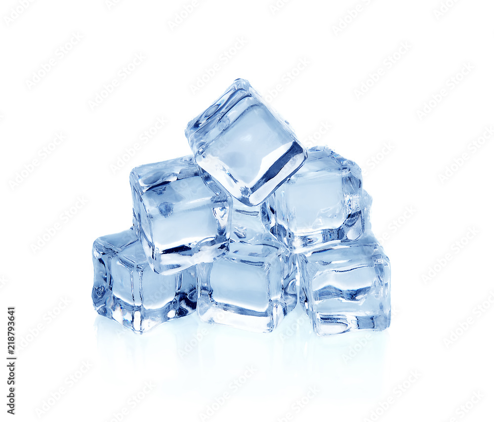 Ice cubes isolated on a white background Ice cubes isolated on a white background