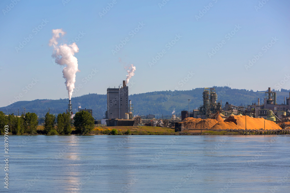 Paper Mill Along Columbia River