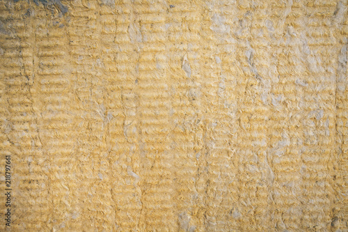 Thermal insulation layer of mineral wool photo
