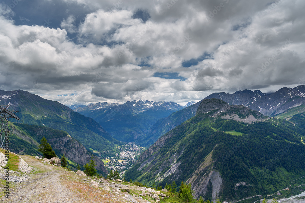 Alpine landscape next to Courmayer, Italy. Alpine landscape next to Courmayer, Italy.