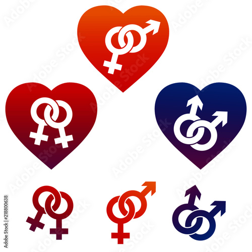 Gleichgeschlechtliche Ehe, Gendersymbole männlich und weiblich