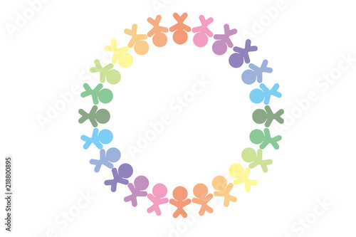 #Background #wallpaper #Vector #Illustration #design #free #free_size #charge_free #colorful #color rainbow,show business,entertainment,party,image  背景素材,イメージ,人の輪,チームワーク,仲間,コミュニティ,グループ,コミュニケーション,仲良し,