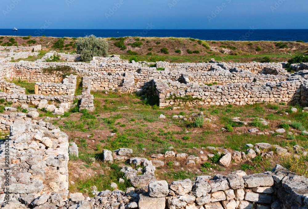 Ancient greek city chersonesus taurica in sevastopol city of crimea