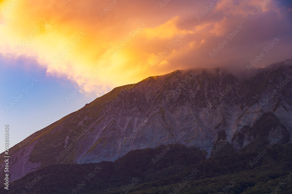 奥大山の夕焼け