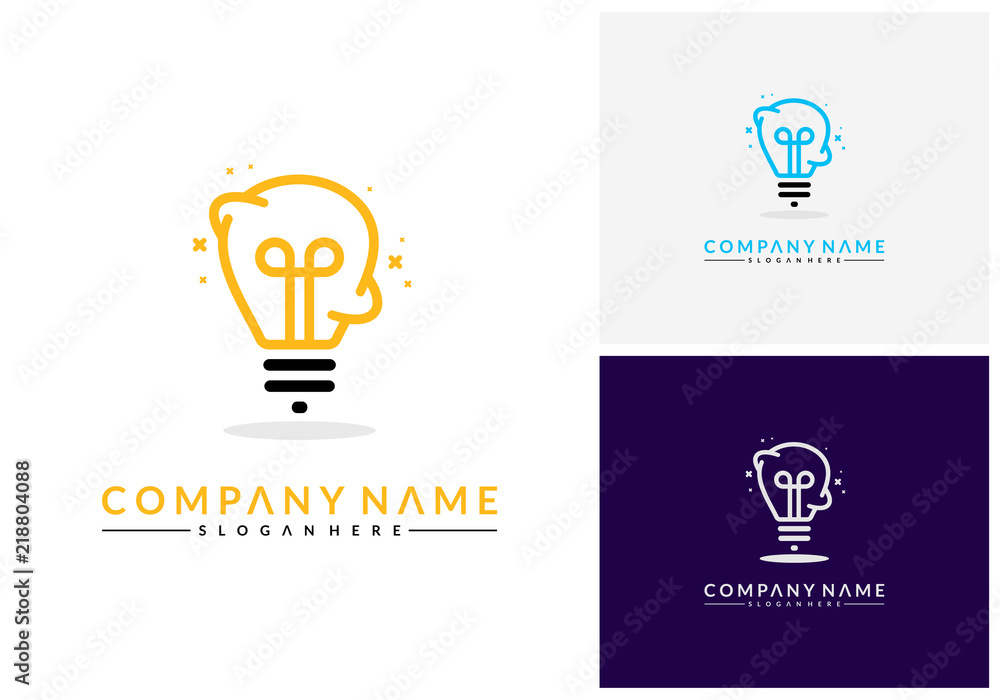 Modern Bulb logo designs concept, Pixel Technology Bulb Idea logo template Modern Bulb logo designs concept, Pixel Technology Bulb Idea logo template
