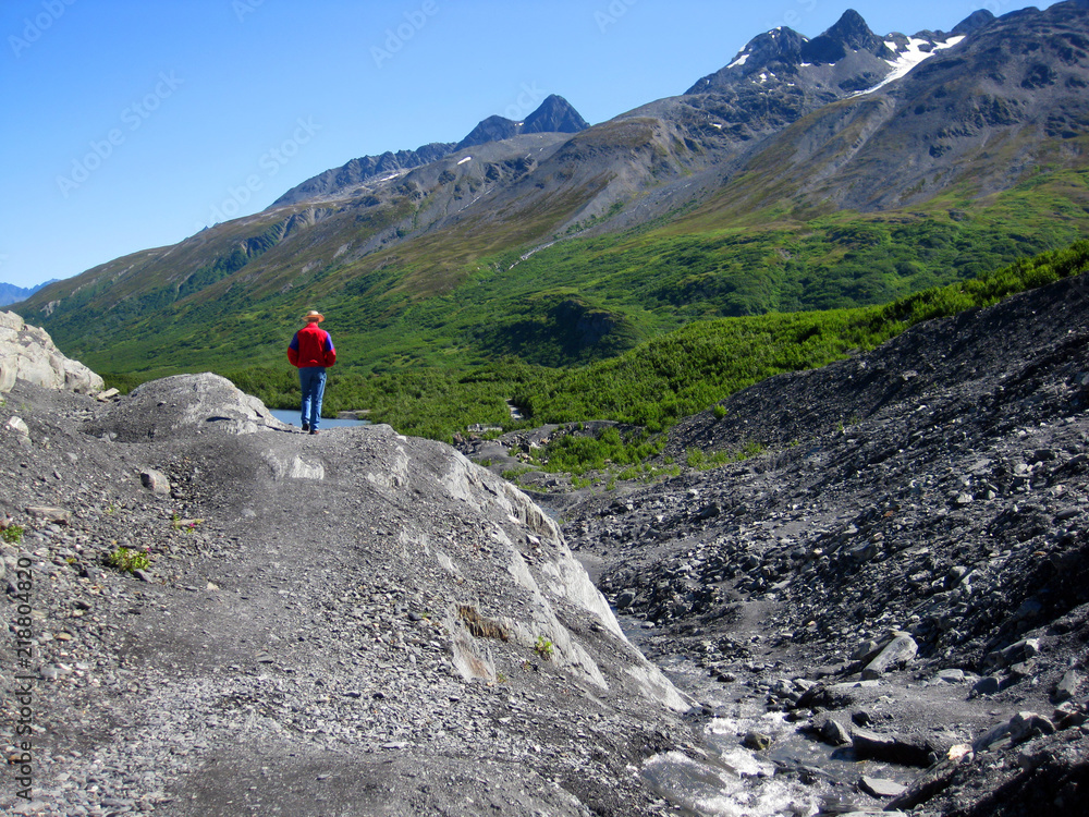 Hiking Worthington Glacier in Alaska