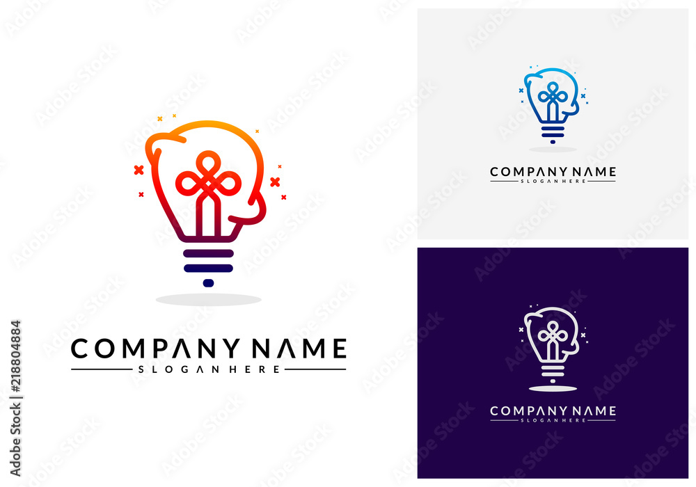 Modern Bulb logo designs concept, Pixel Technology Bulb Idea logo template Modern Bulb logo designs concept, Pixel Technology Bulb Idea logo template