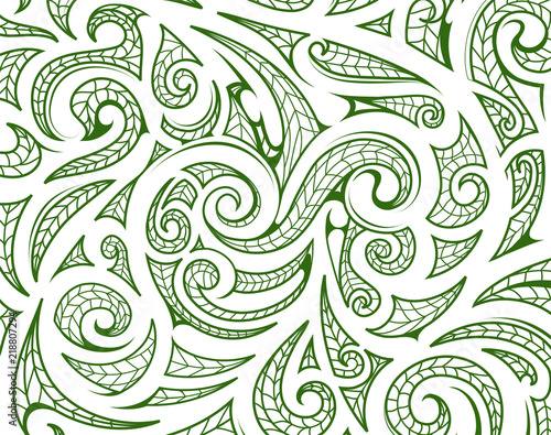 Maori style ornament as background layer