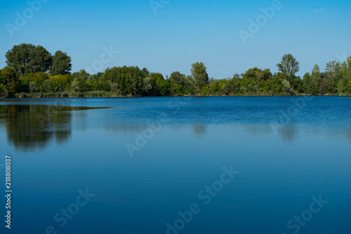 lake in a nature reserve in rhineland-palatinate 