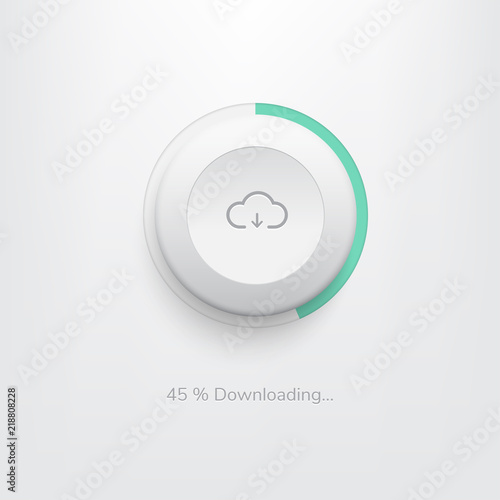 Download button web vector