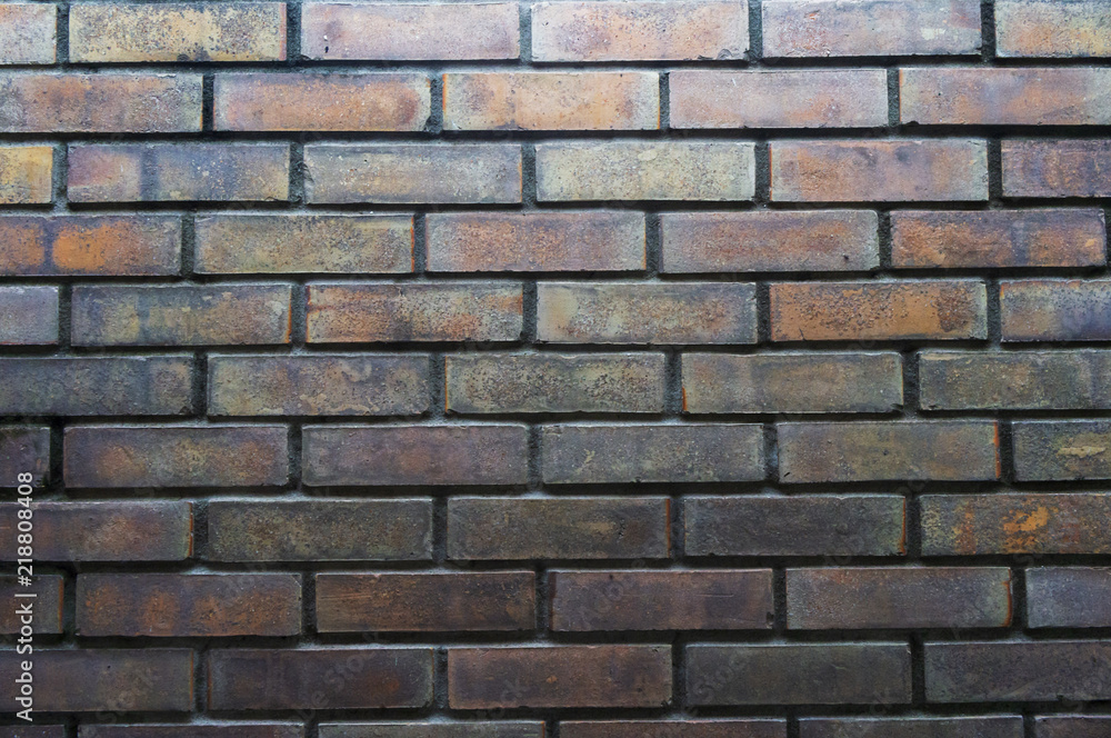 Old brick wall pattern textured background. Vintage style