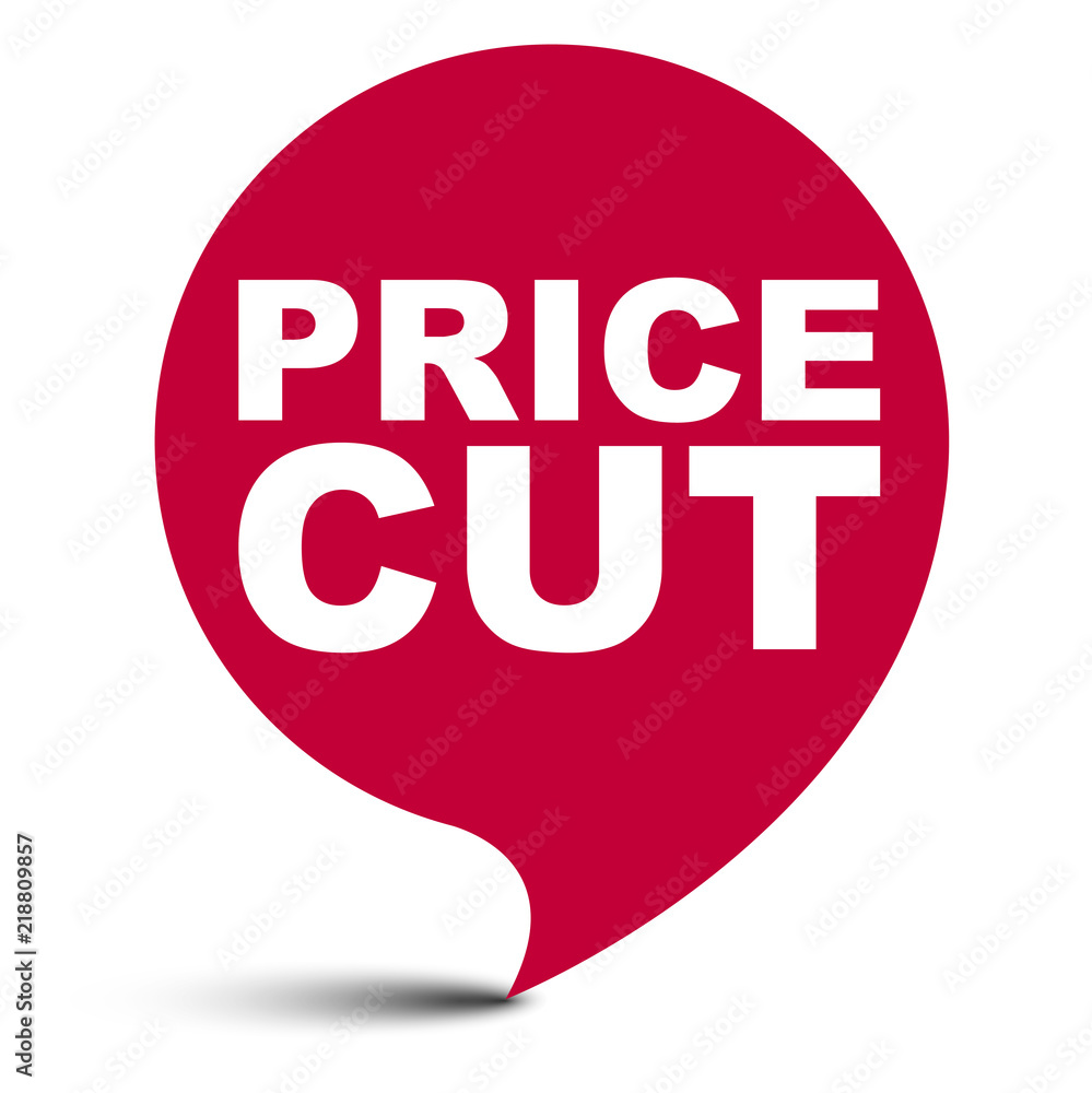 red vector bubble banner price cut red vector bubble banner price cut