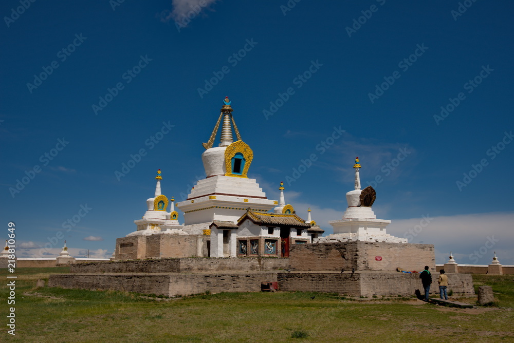 Mongolia. Harhorin. Erdene-Zuu monastery is the first and the largest Buddhist monastery in Mongolia, which has survived to the present day. It was built in 1586.